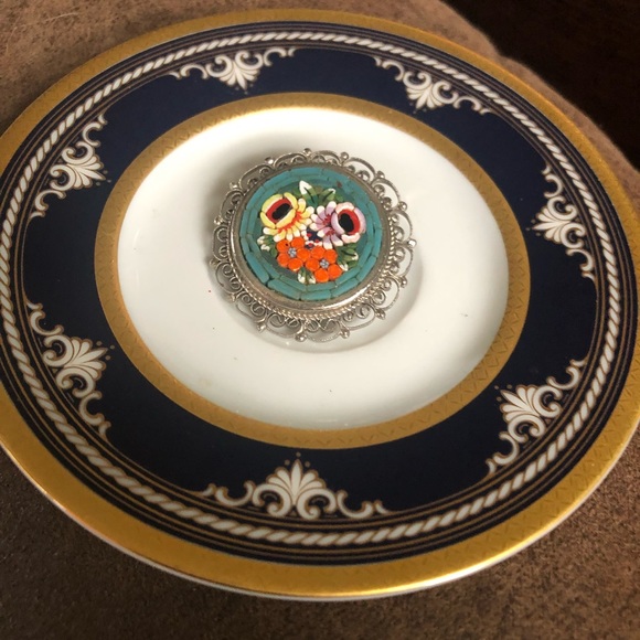 Vintage Micro Mosaic Brooch - Picture 2 of 4